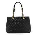 Chanel Caviar Quilted Grand Shopping Tote GST Black
