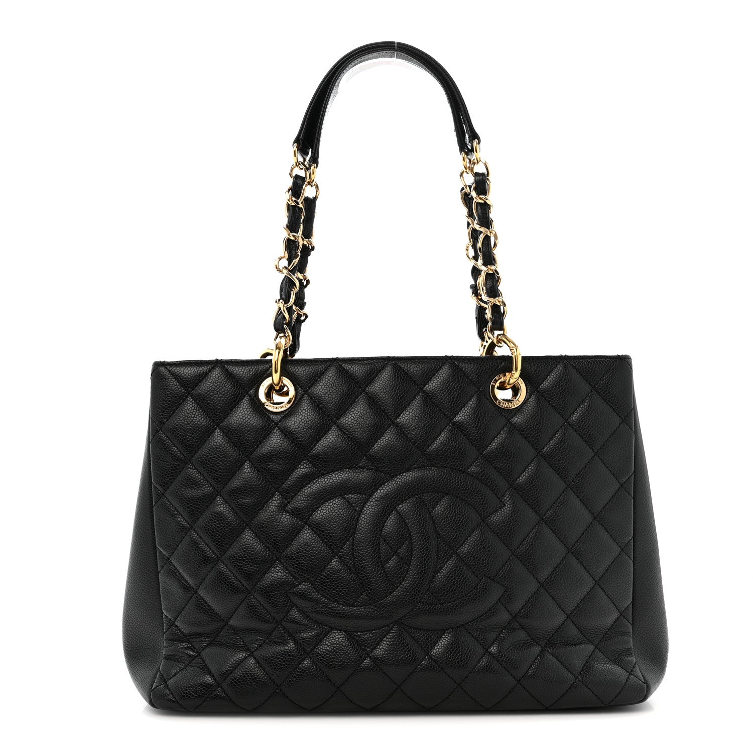 Chanel Caviar Quilted Grand Shopping Tote GST Black