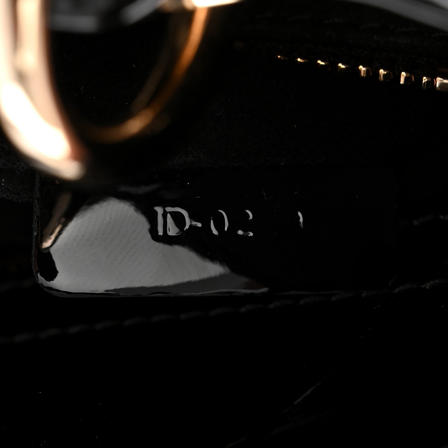 Christian Dior Patent Cannage Mini Lady Dior Black
