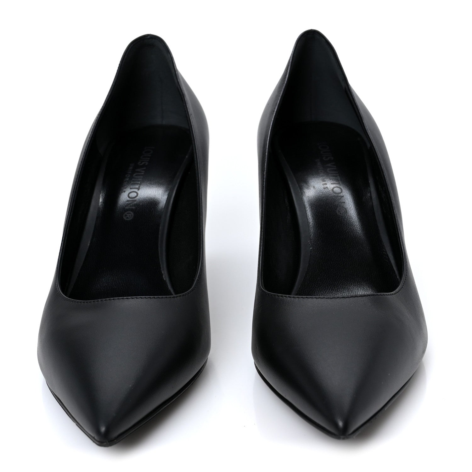 Louis Vuitton Calfskin Cherie Pumps 37.5 Black