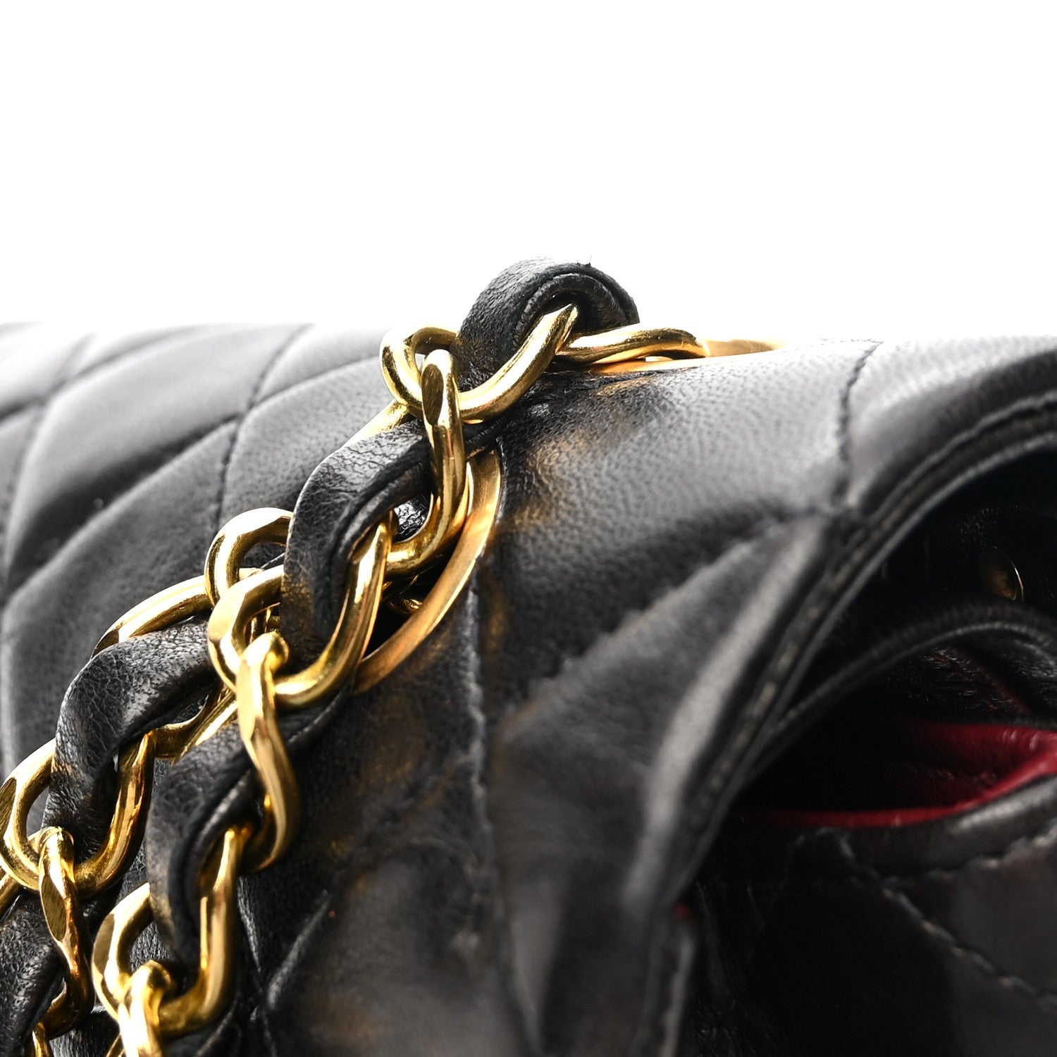 Chanel Lambskin Quilted Small Double Flap Black