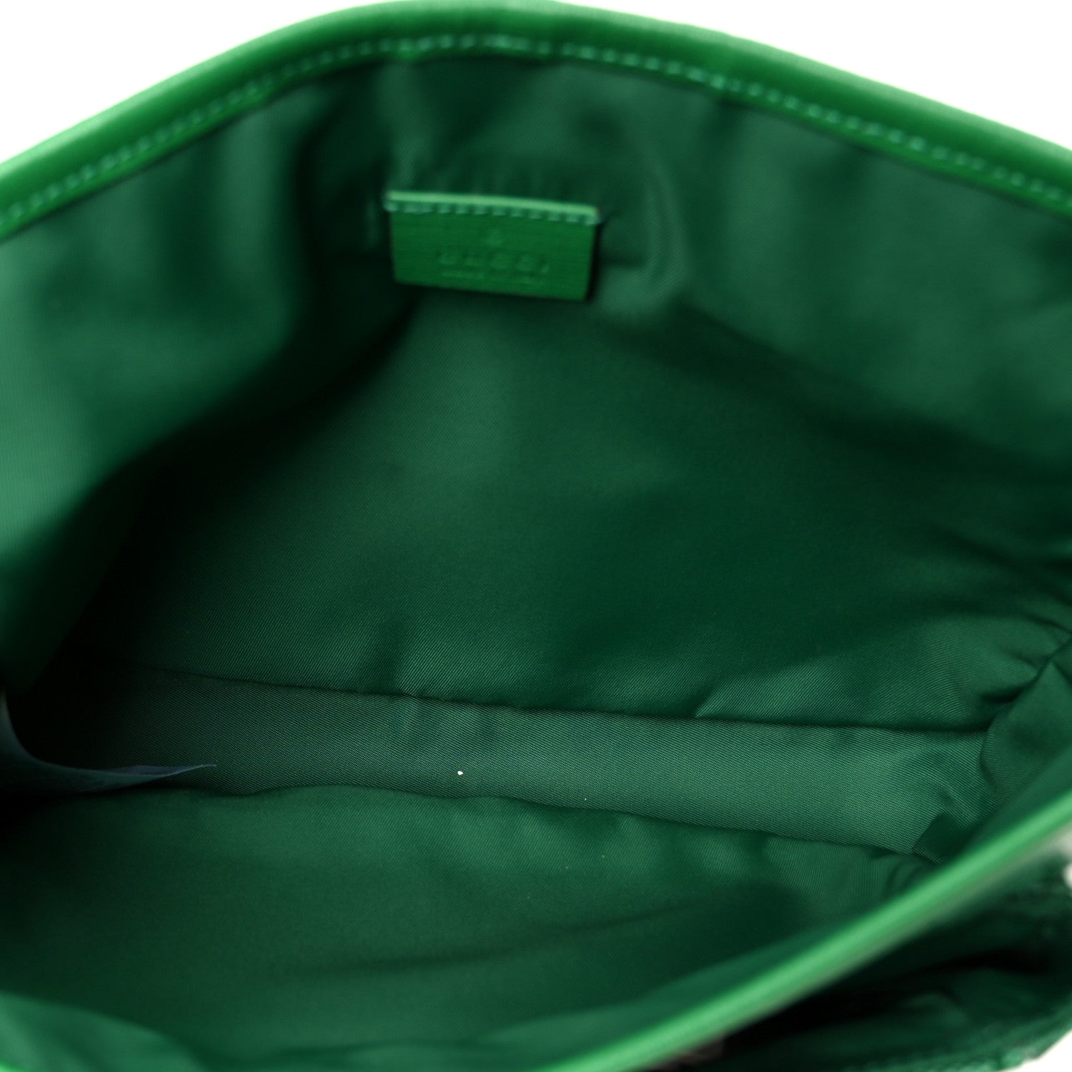 Gucci Monogram GG Childrens Messenger Bag Green