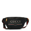 Gucci Grained Calfskin Small Logo Belt Bag Black