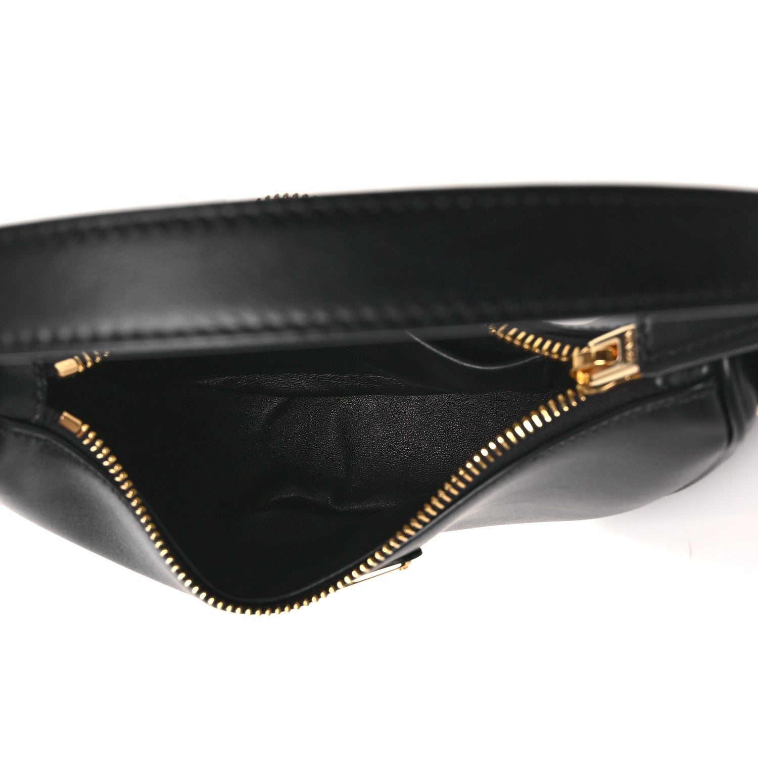 Prada Soft Calfskin Mini Arque Shoulder Bag Black