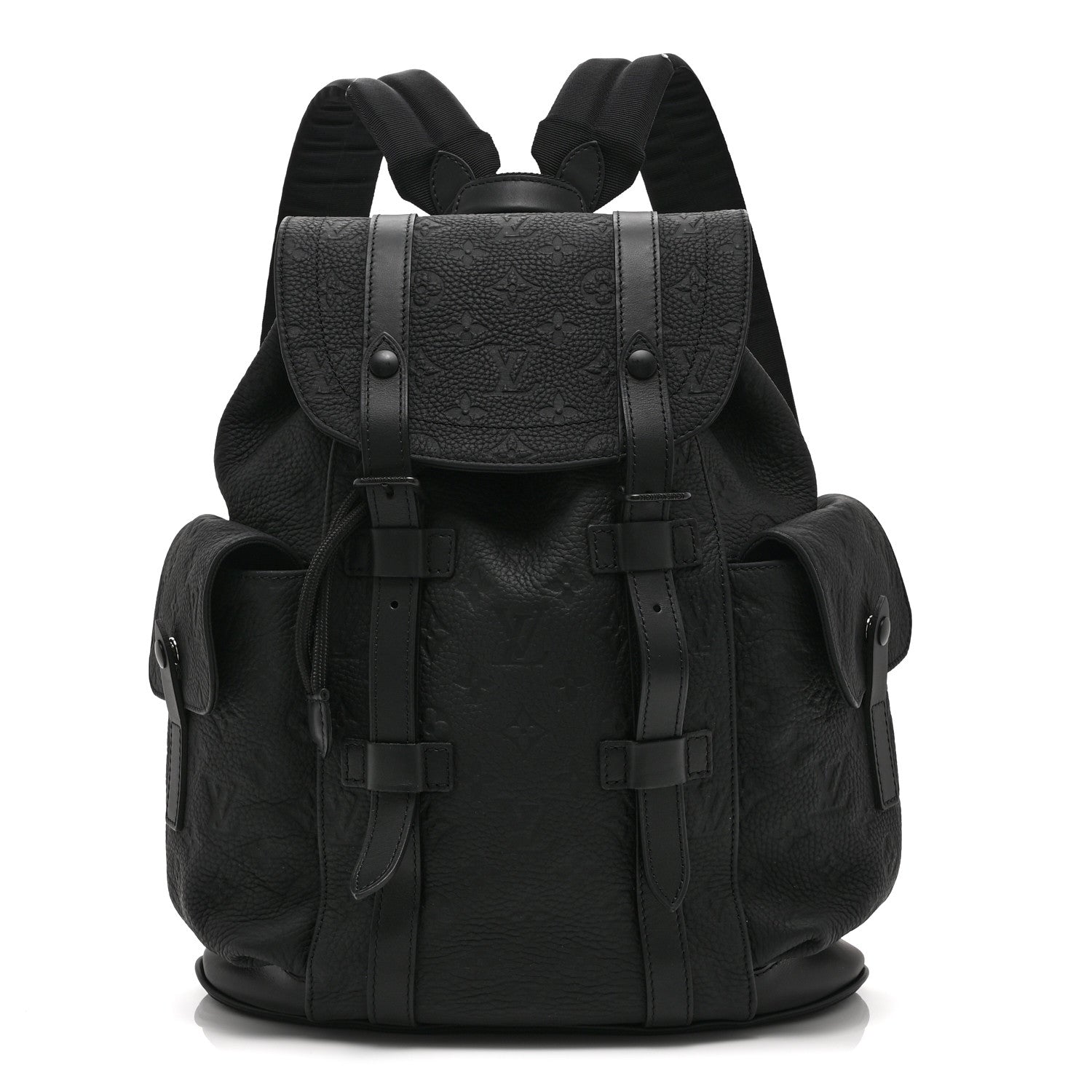 Louis Vuitton Taurillon Monogram Christopher PM Backpack Black