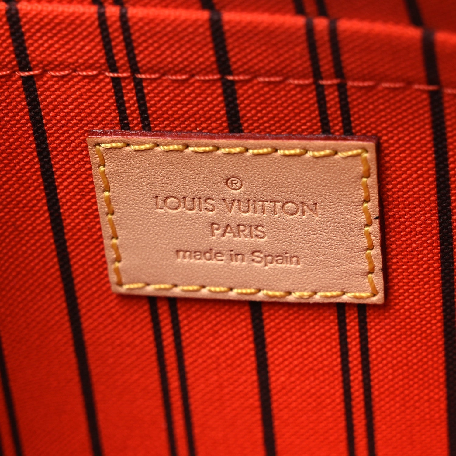 Louis Vuitton Monogram Neverfull MM GM Pochette Piment