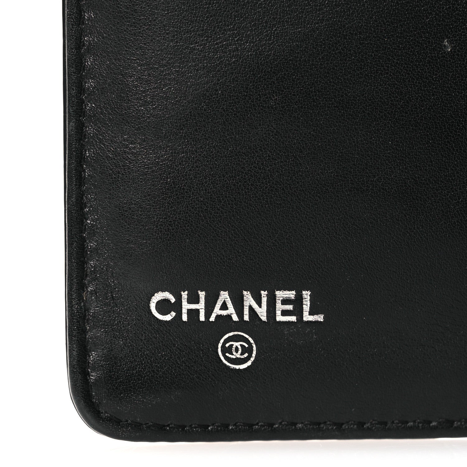 Patent Camellia Yen Wallet Black