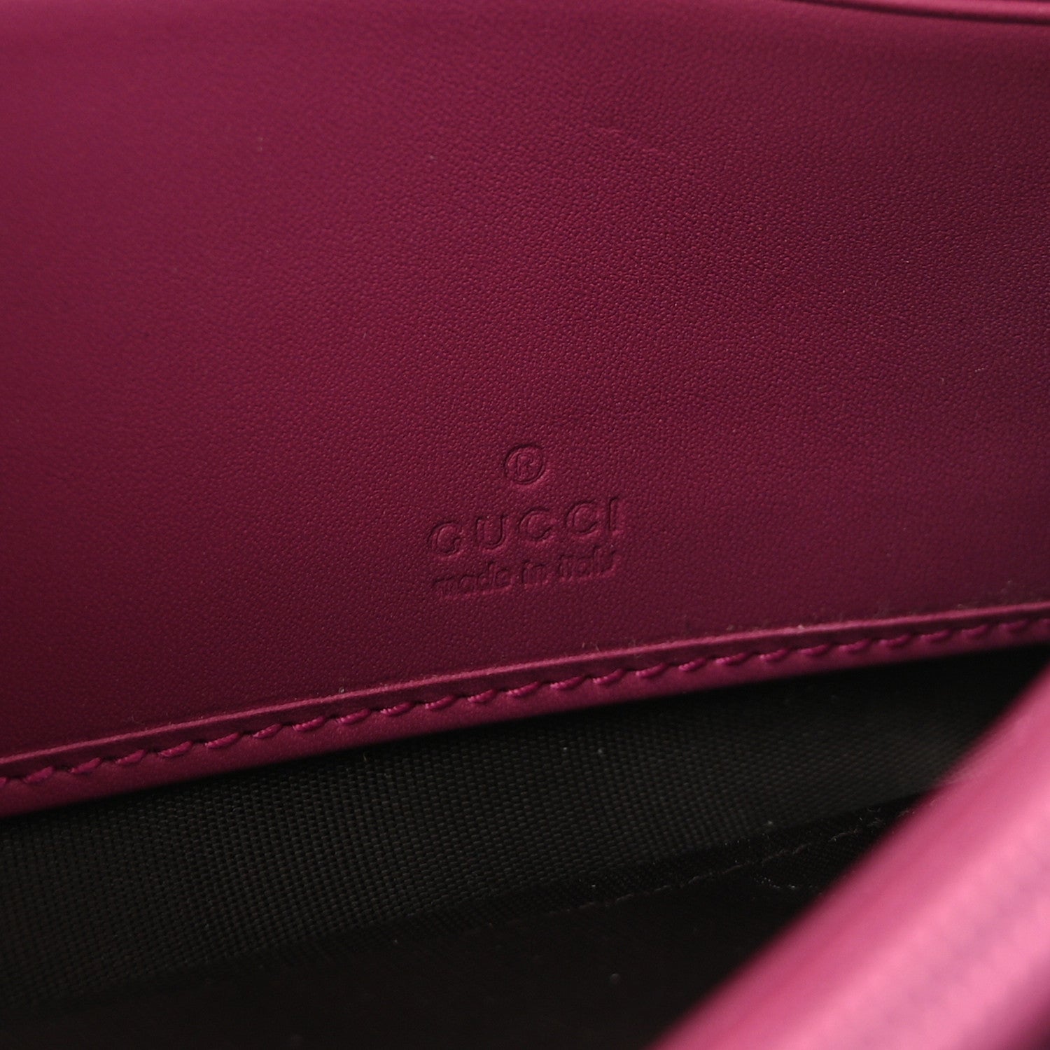 Gucci GG Supreme Monogram Calfskin Continental Wallet Beige Ebony Hibiscus Red New Rosette