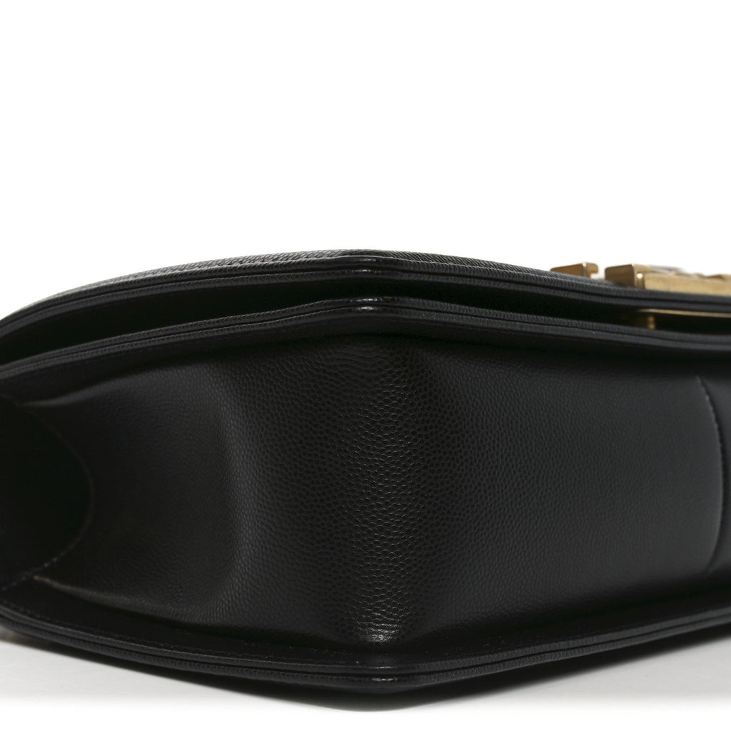 Chanel Caviar Quilted Medium Boy Flap Black