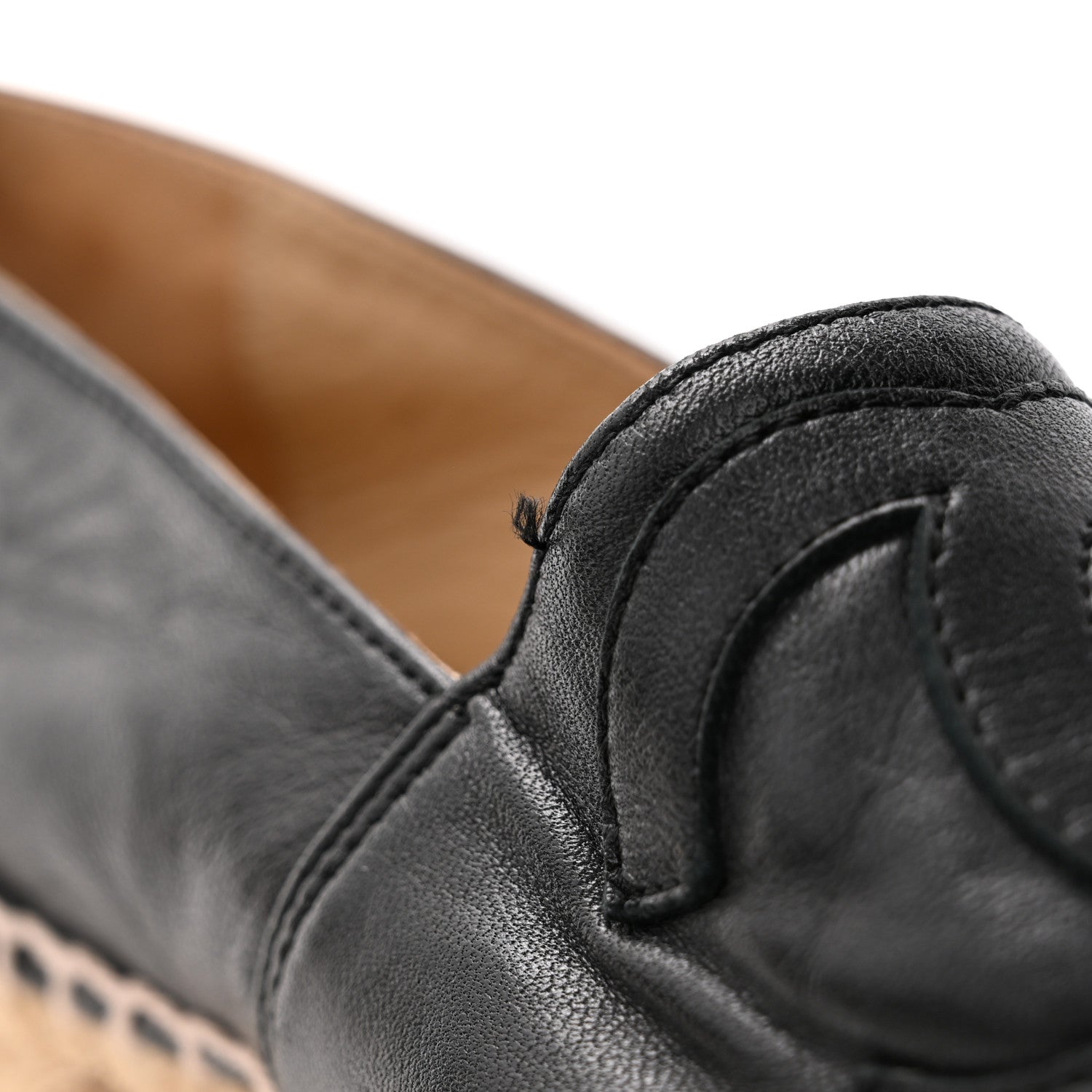 Lambskin CC Espadrilles 36 Black