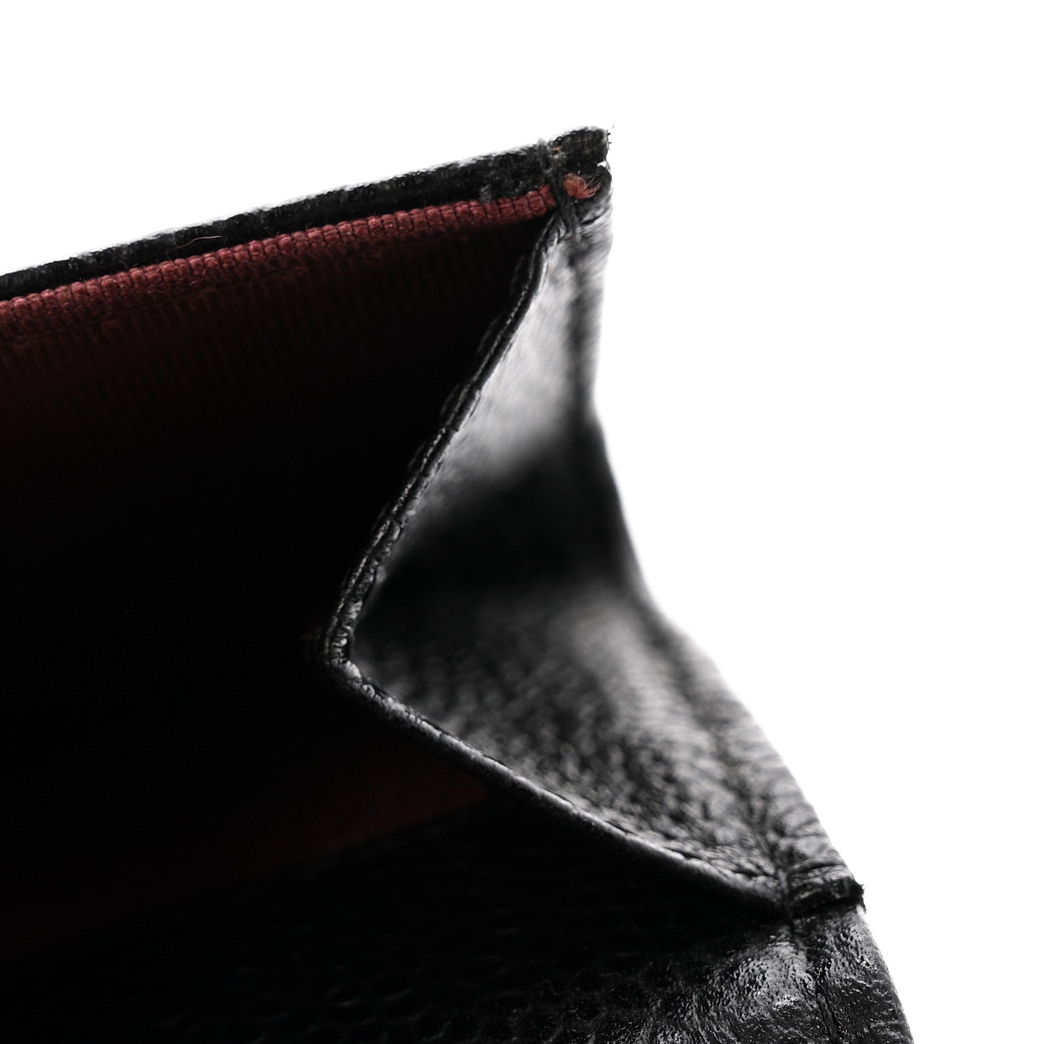 Caviar Quilted Flap Card Holder Black