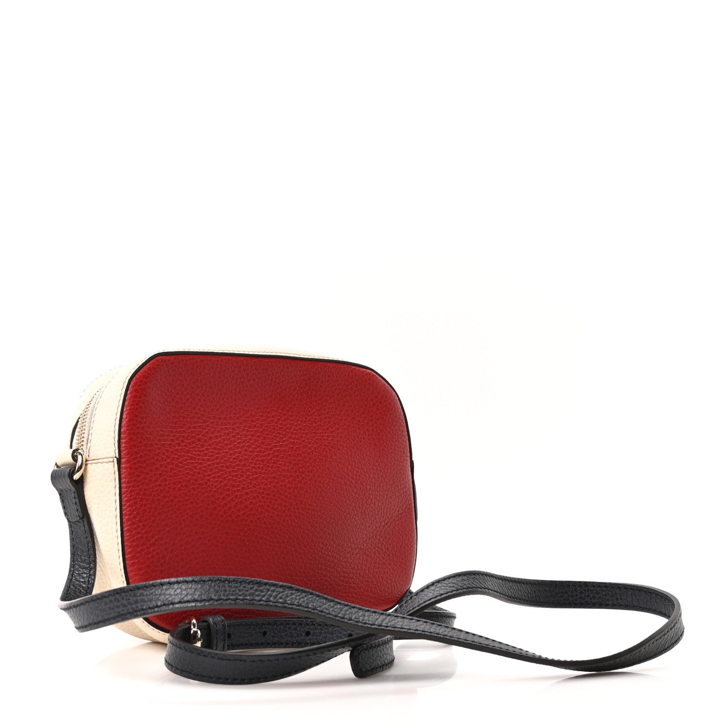 Gucci Dollar Calfskin Small Soho Disco Bag Hibiscus Red Mystic White Blue