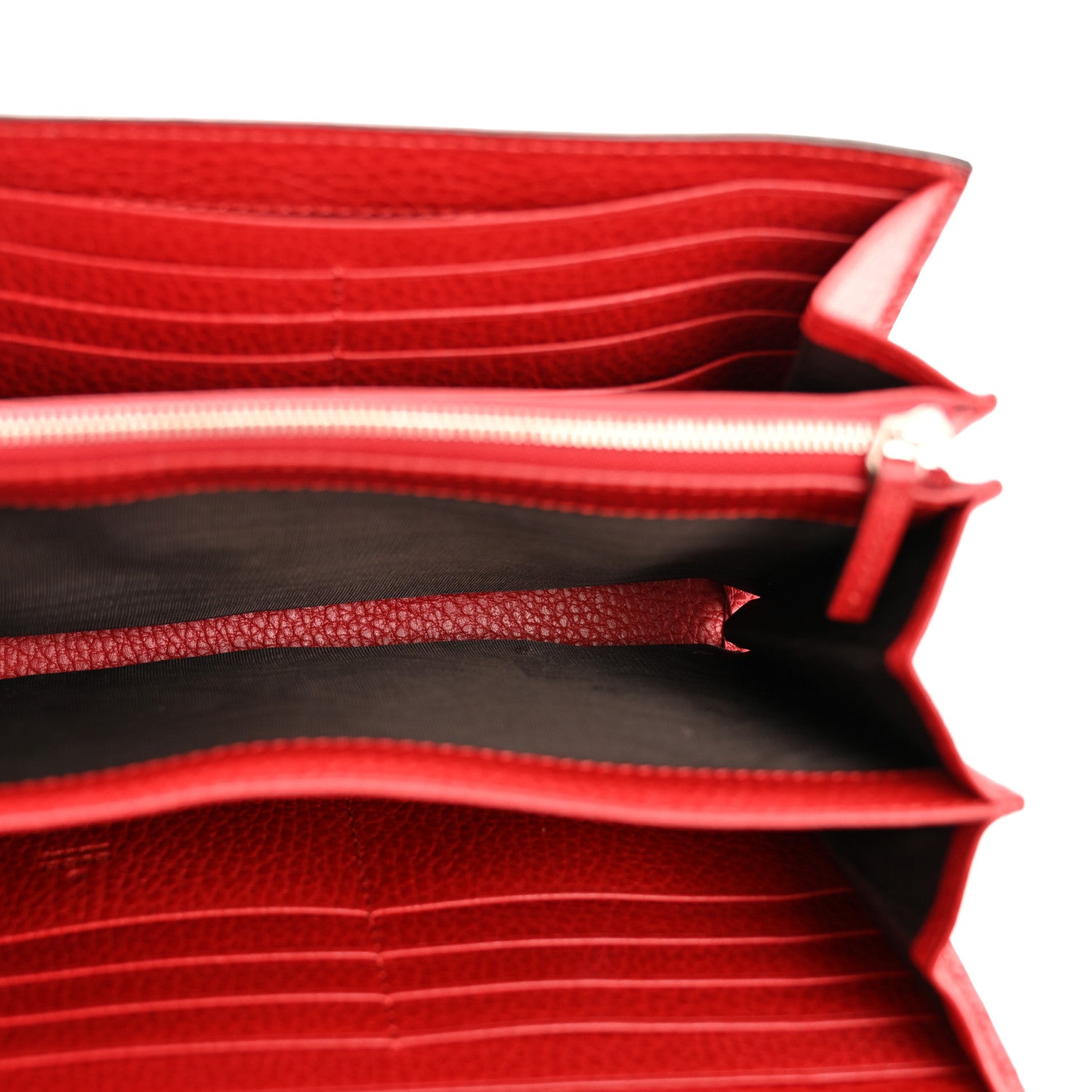 Gucci Calfskin Mini Dionysus Chain Wallet Hibiscus Red