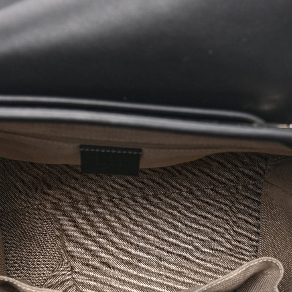 Gucci Microguccissima Drawstring Backpack Black