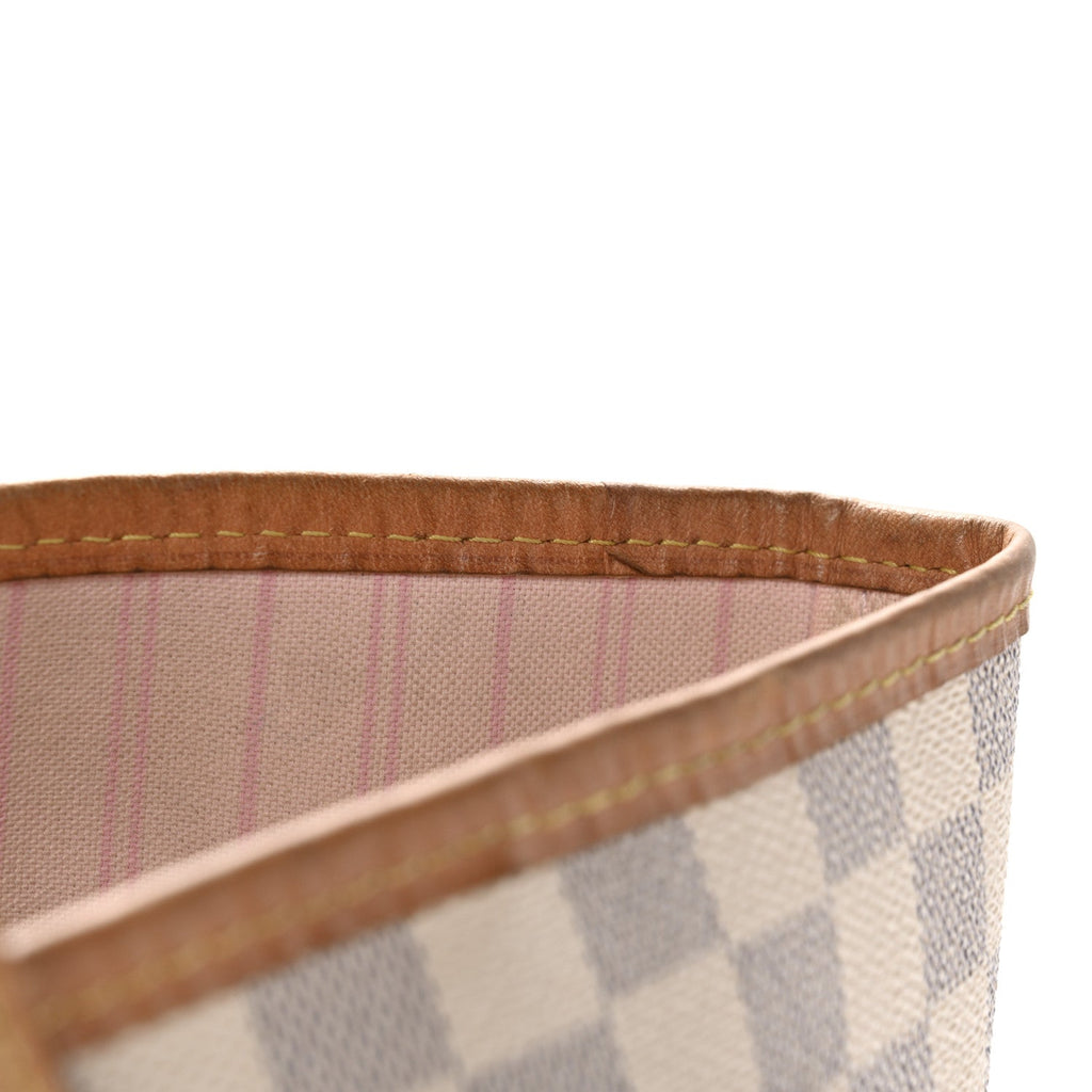 Louis Vuitton Damier Azur Neo Neverfull MM Rose Ballerine