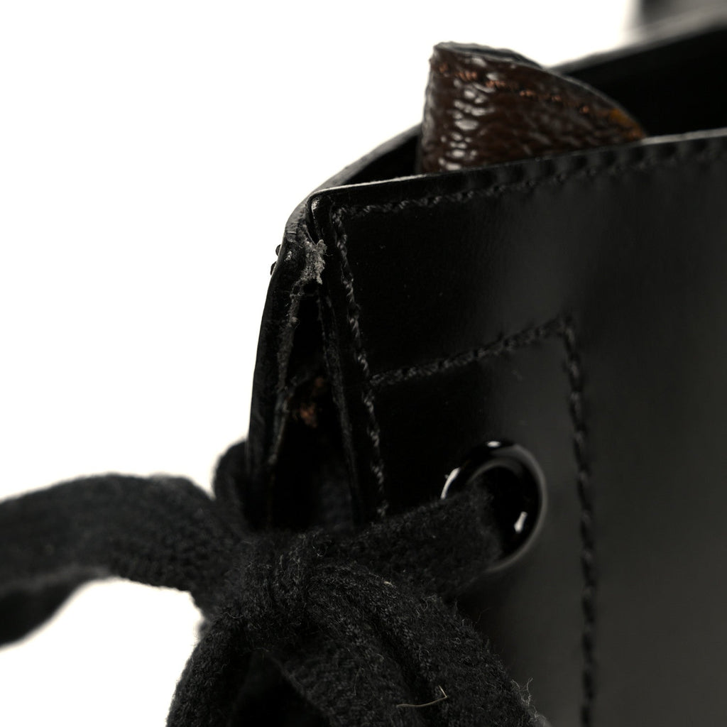Louis Vuitton Calfskin Monogram Metropolis Flat Ranger Boots 37 Black