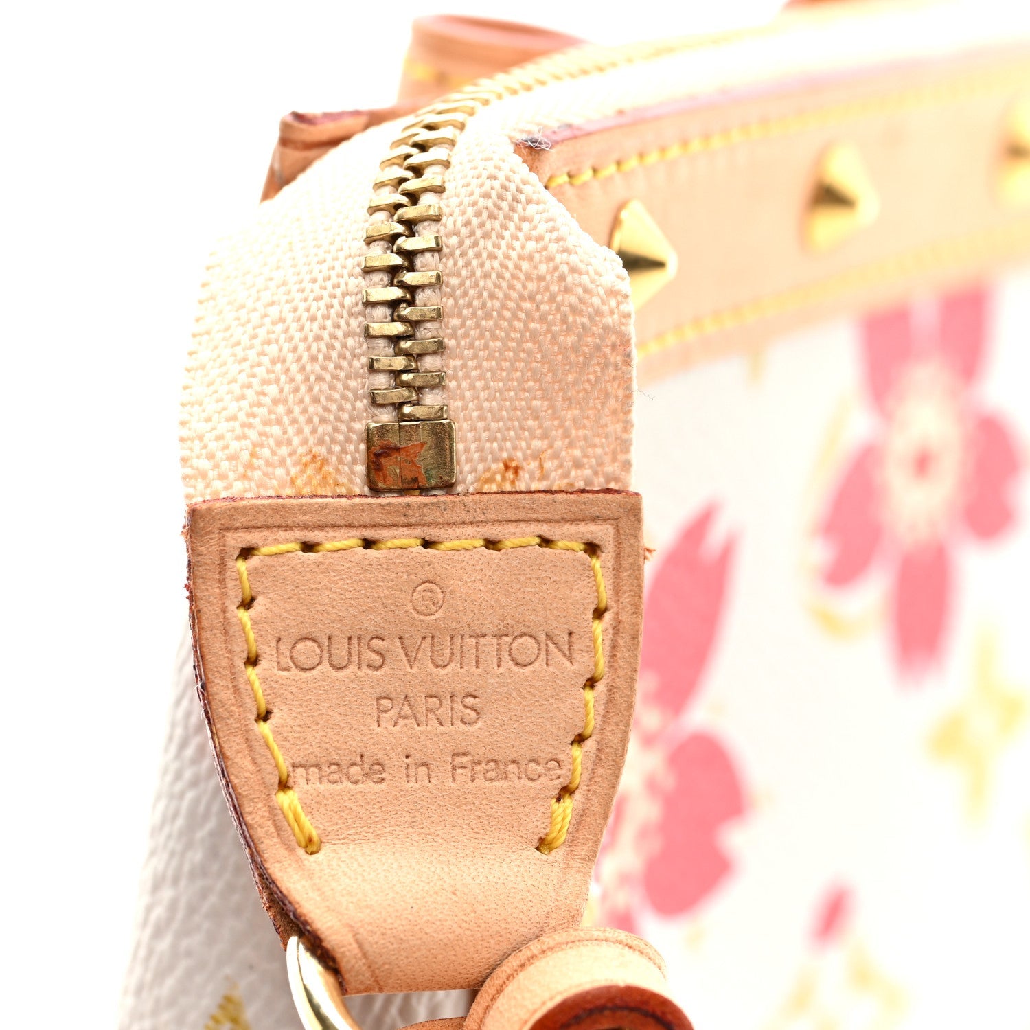Louis Vuitton Monogram Cherry Blossom Pochette Accessories Red