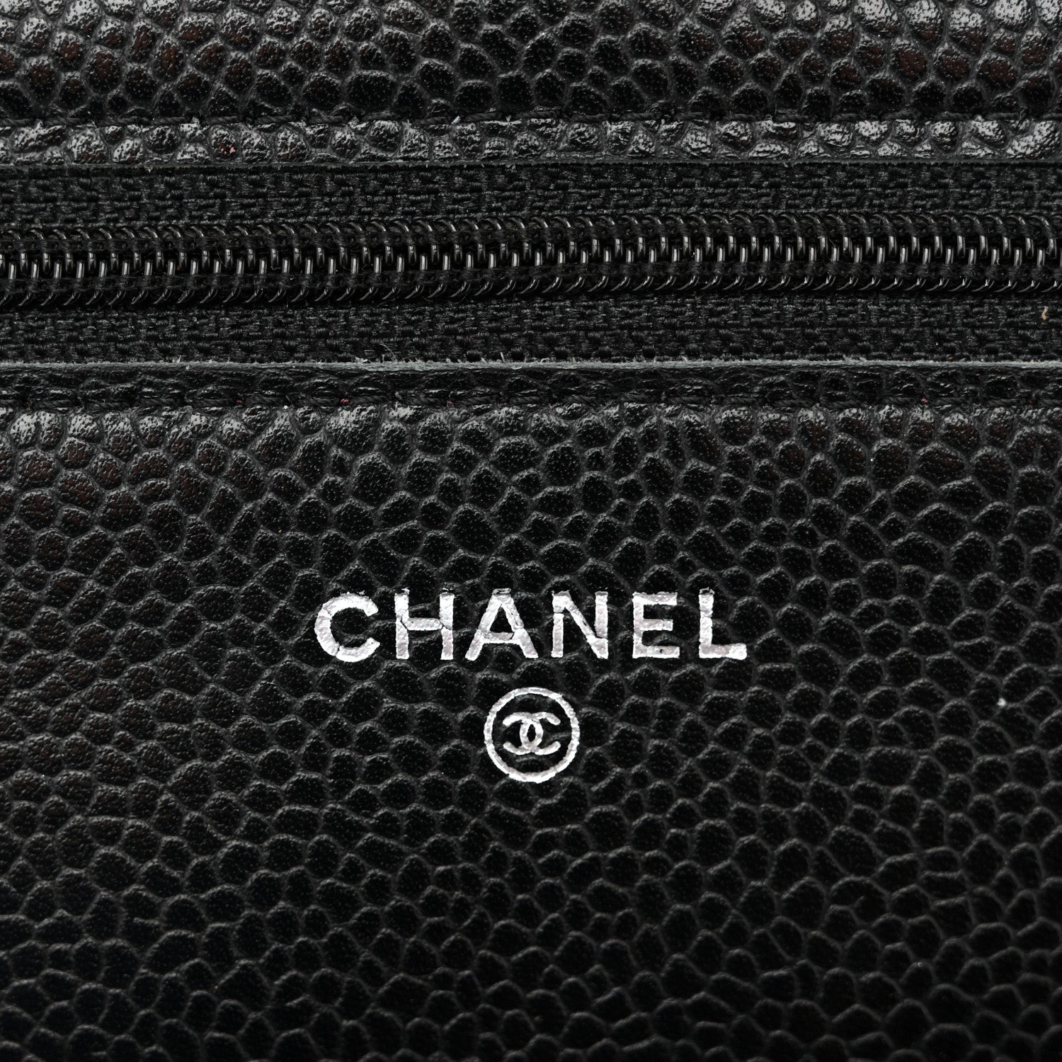 Chanel Caviar Quilted Wallet On Chain WOC Black