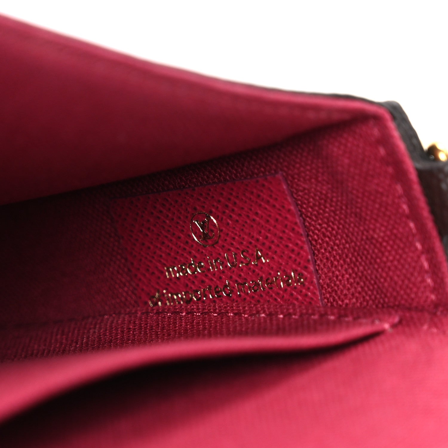 Louis Vuitton Monogram Pochette Felicie Chain Wallet Fuchsia