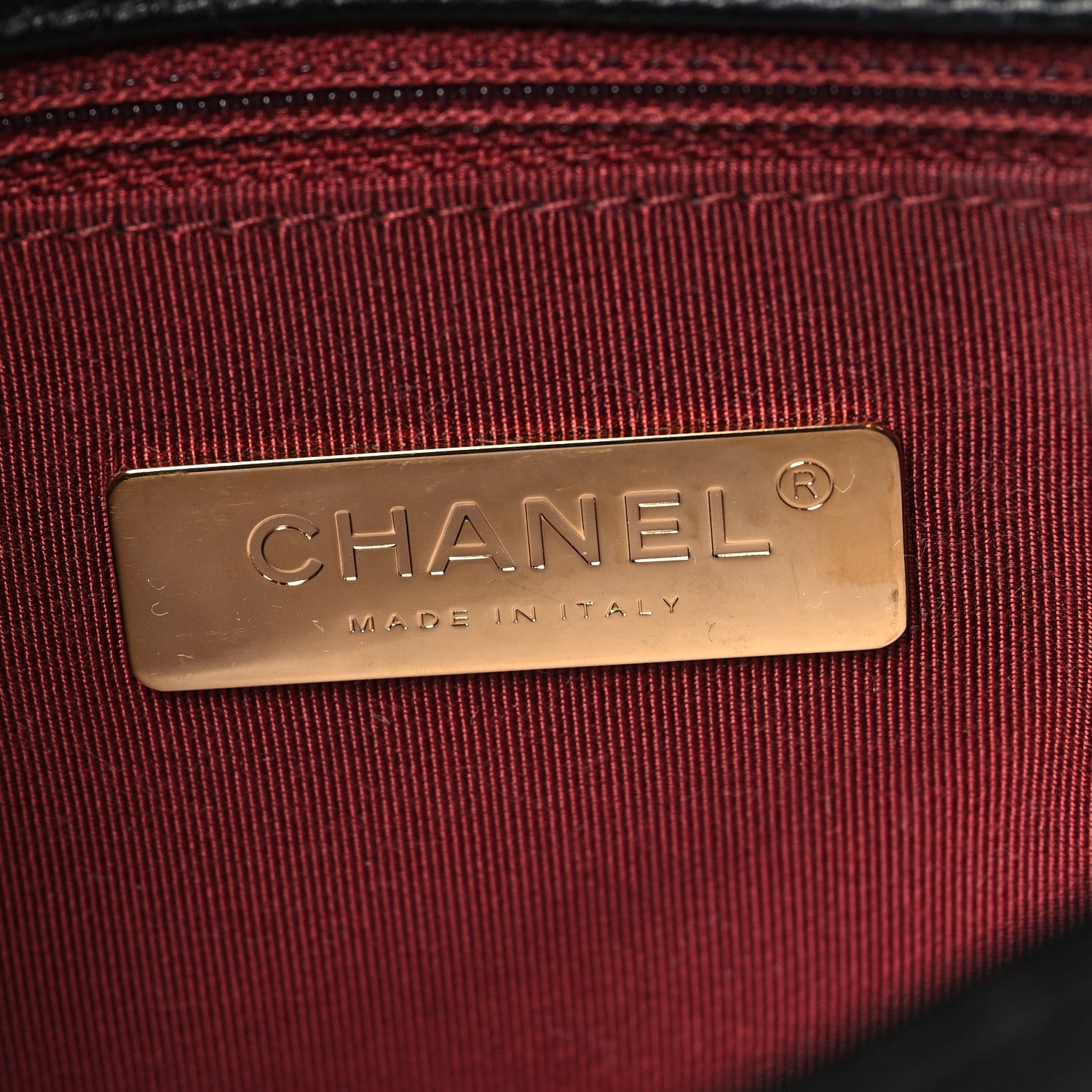 Chanel Lambskin Quilted Chain Infinity Waist Belt Bag Black