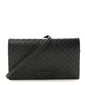 Gucci Microguccissima Crossbody Wallet Black