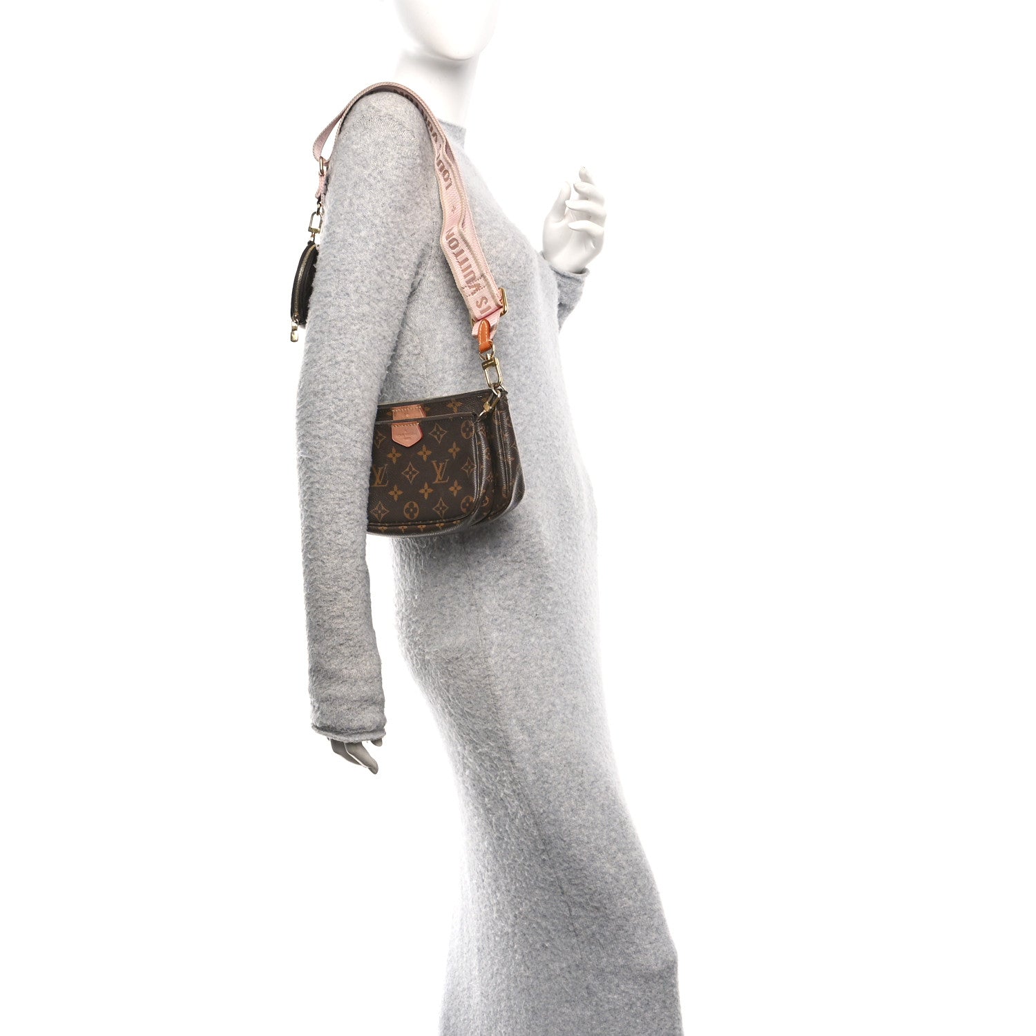 Louis Vuitton Monogram Multi Pochette Accessories Rose Clair