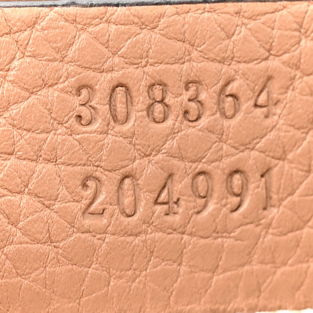 Gucci Pebbled Calfskin Small Soho Disco Bag Camelia
