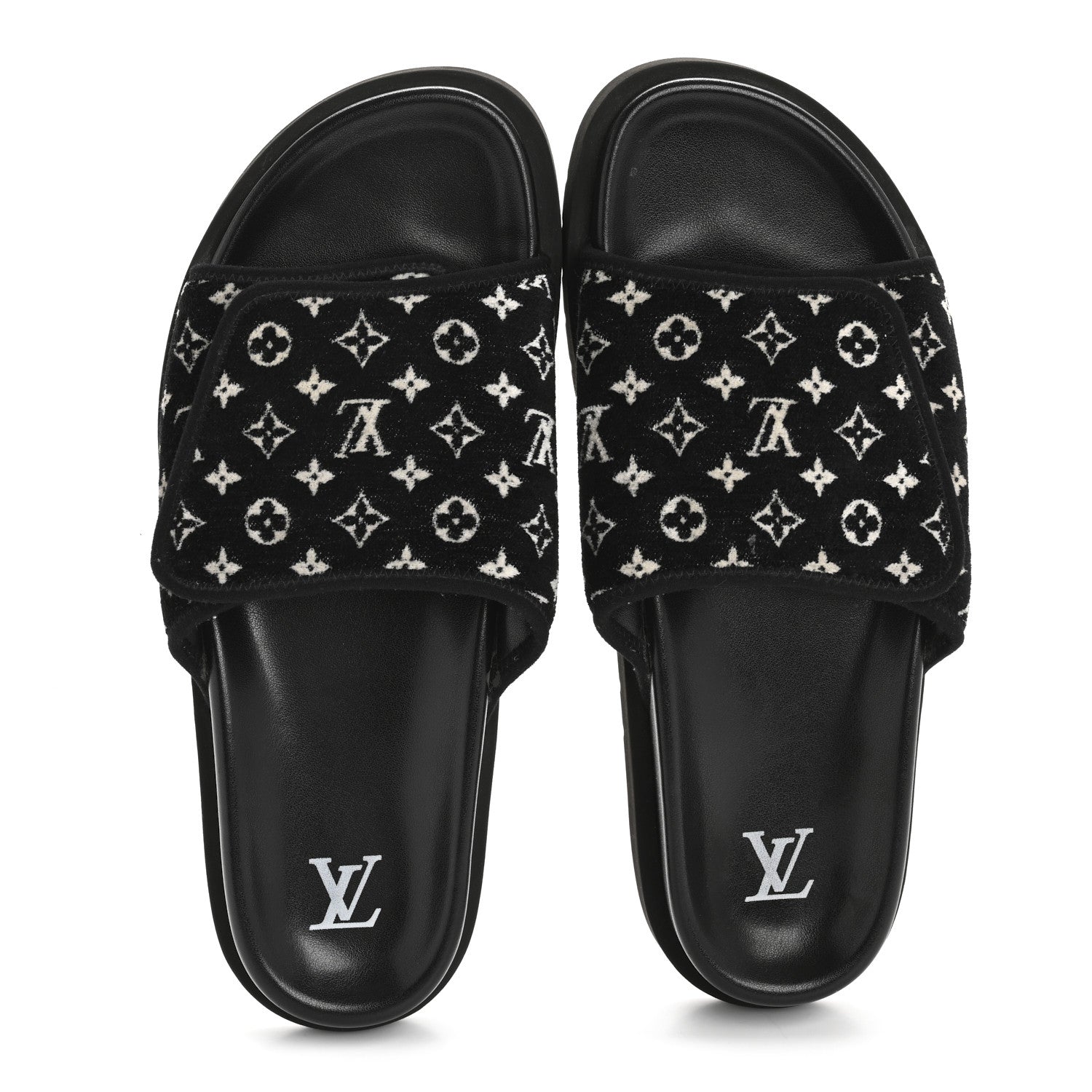 Louis Vuitton Monogram Mens Miami Mules 8.5 Black