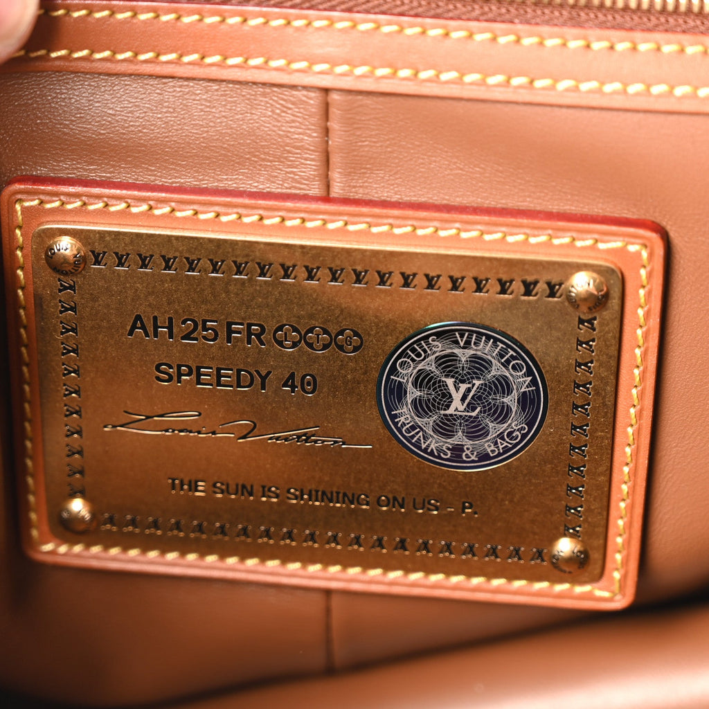 Louis Vuitton Calfskin Monogram Speedy P9 Bandouliere 40 Pink Sakura