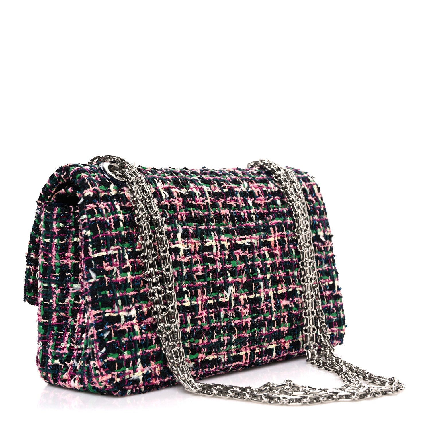 Chanel Tweed Resin 2.55 Reissue 225 Flap Pink