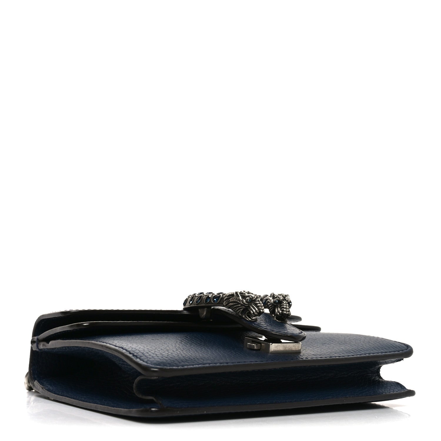 Gucci Dollar Calfskin Crystal Mini Dionysus Shoulder Bag Blue Agata Montana Sapphire