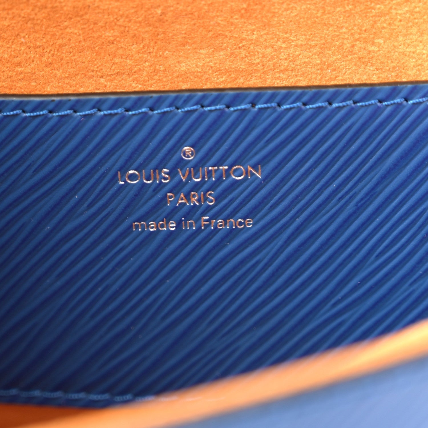 Louis Vuitton Epi Twist Braided Strap Shoulder Bag MM Bleu Roi