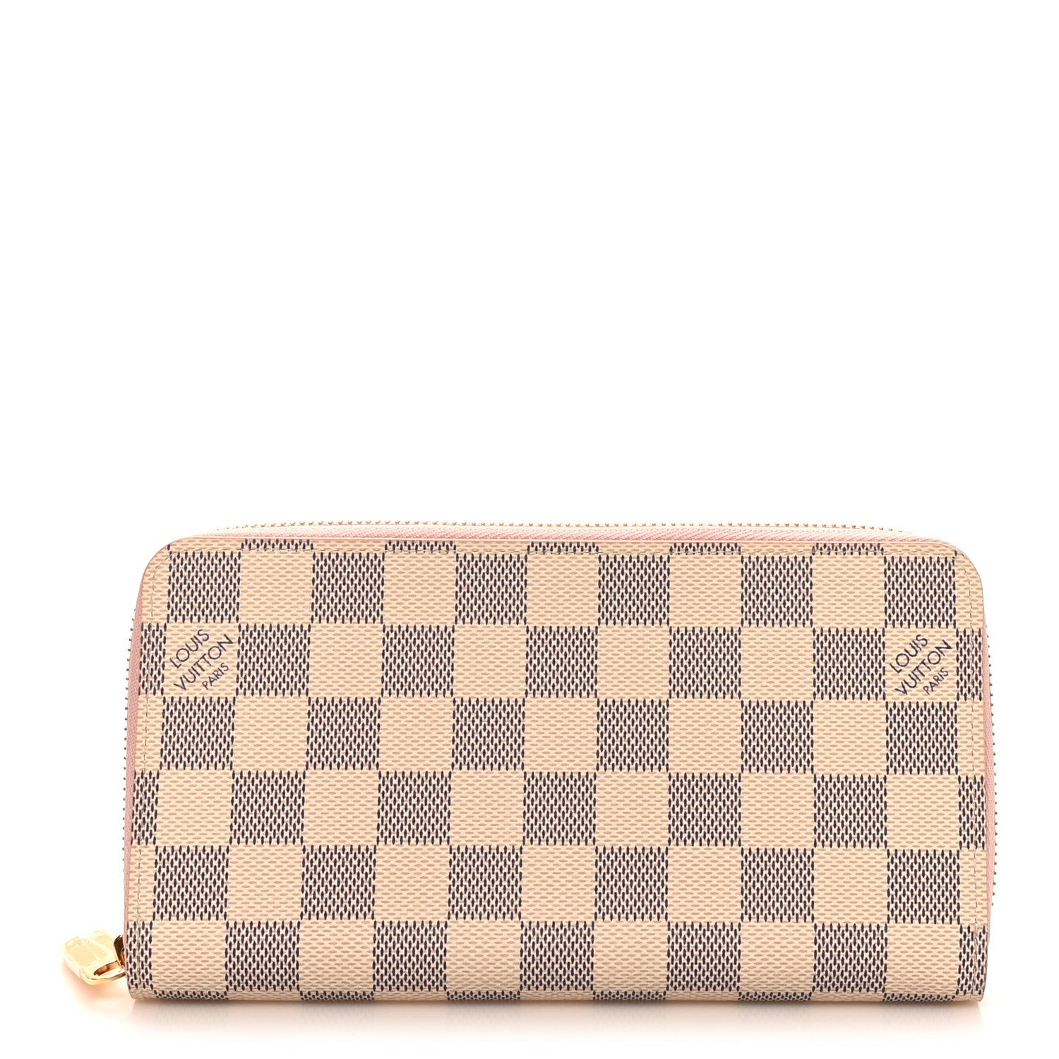 Louis Vuitton Damier Azur Zippy Wallet Rose Ballerine