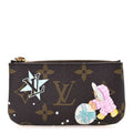 Louis Vuitton Monogram 2025 Christmas Animation Key Pouch Azur Frost