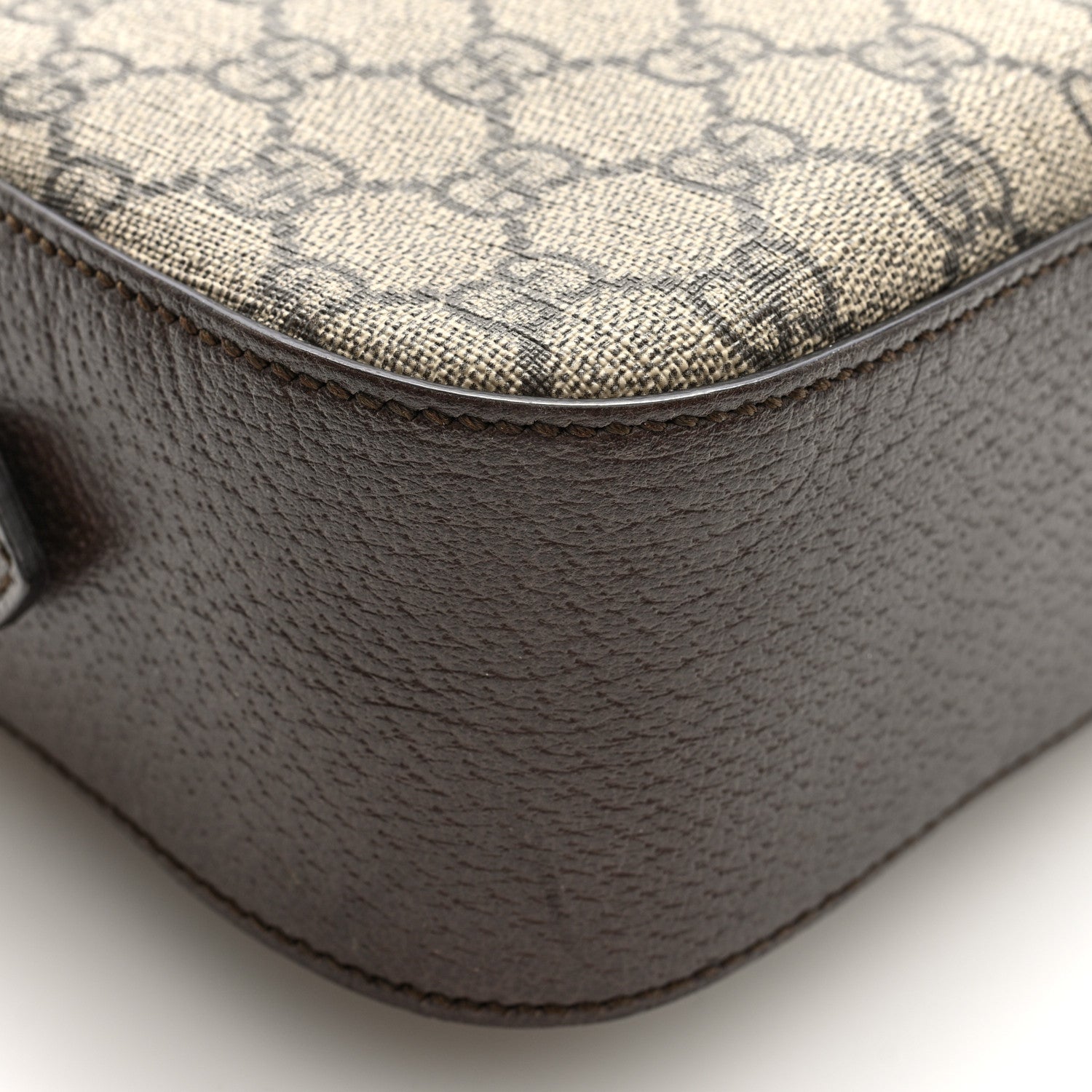 Gucci GG Supreme Monogram Web Neo Vintage Shoulder Bag Beige New Acero Crop