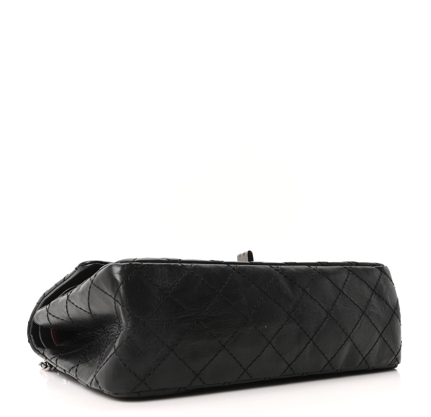 Chanel Aged Calfskin Quilted 2.55 Reissue 225 Flap Black
