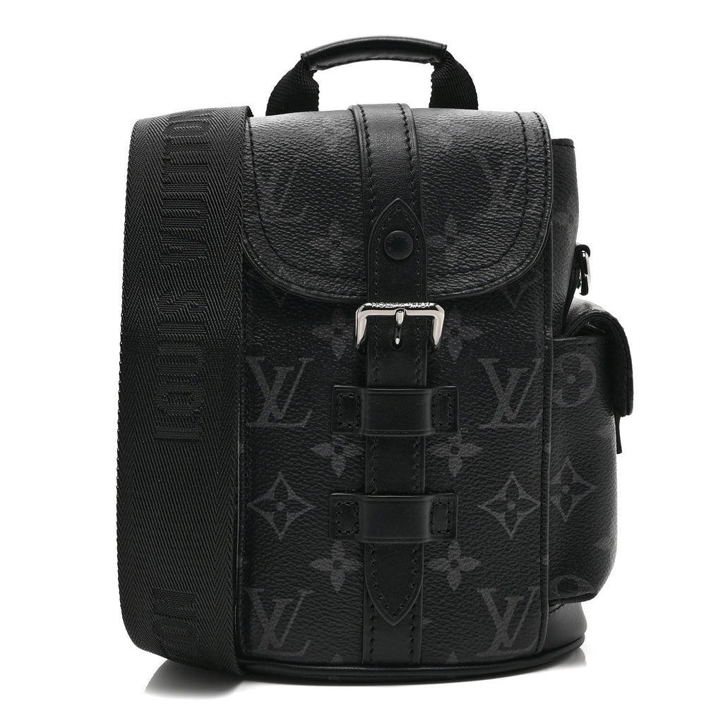 Louis Vuitton Monogram Eclipse Nano Christopher Backpack Black