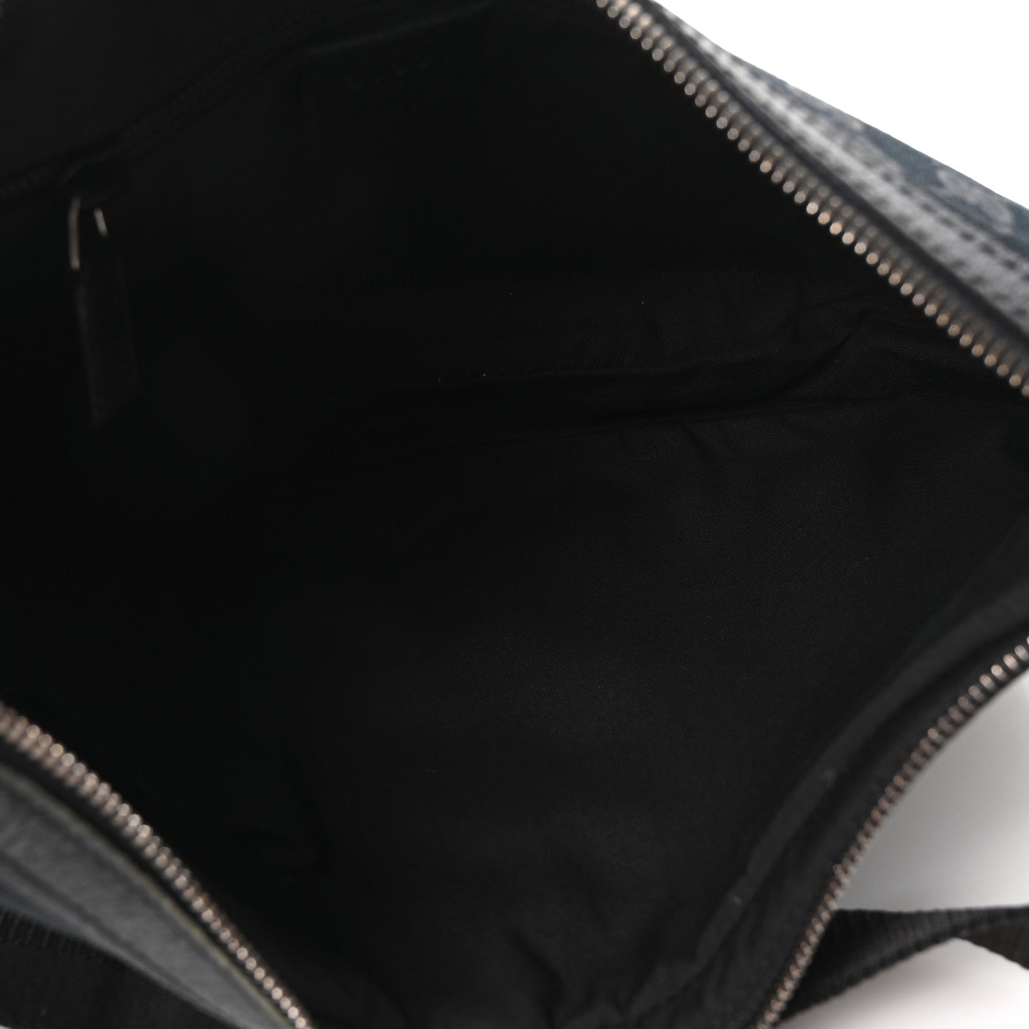 Gucci Monogram Medium Half Moon Hobo Black