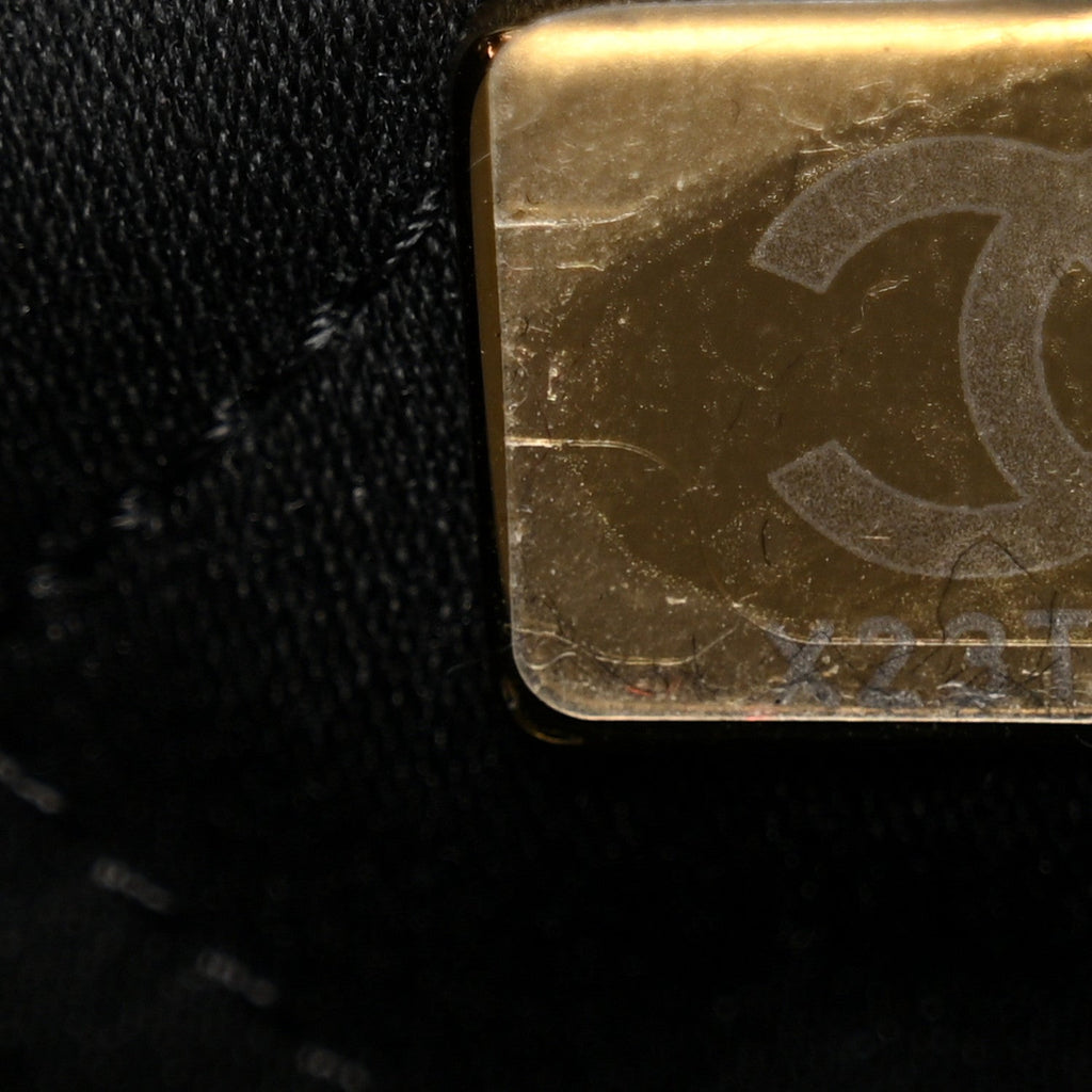 Chanel Shiny Calfskin Quilted Small Chanel 22 Black
