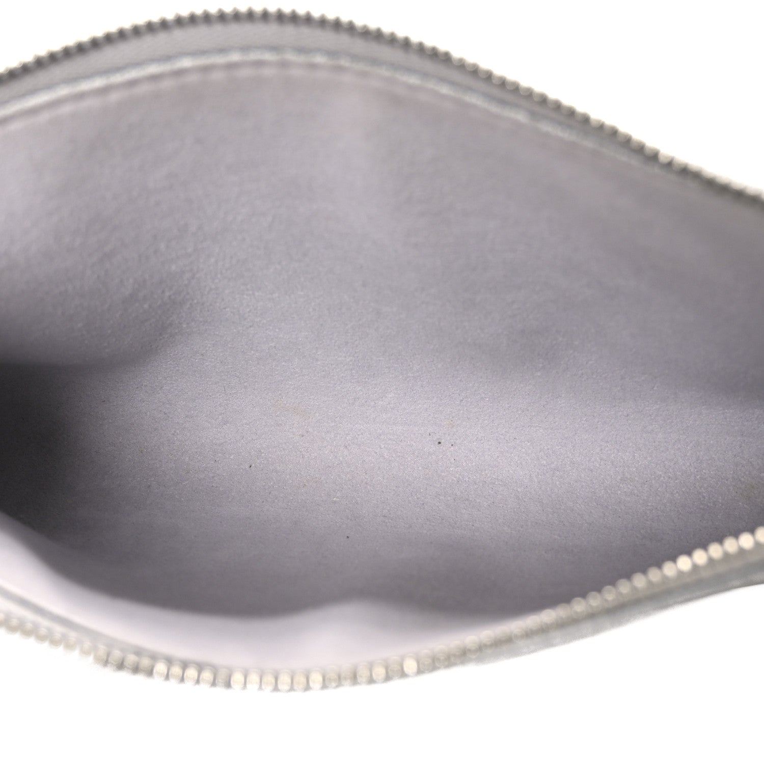 Louis Vuitton Epi Pochette Accessories Metallic Silver