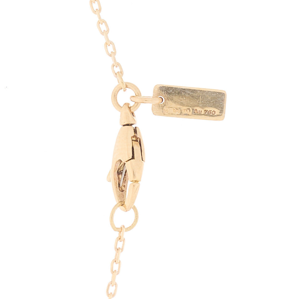 Gucci 18K Yellow Gold Diamantissima Heart Pendant Necklace