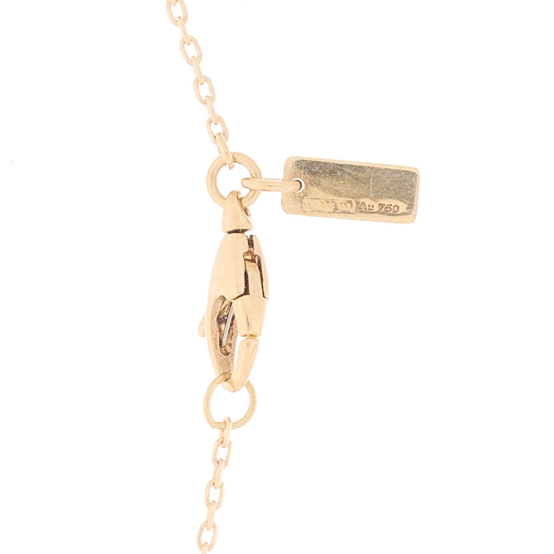 Gucci 18K Yellow Gold Diamantissima Heart Pendant Necklace