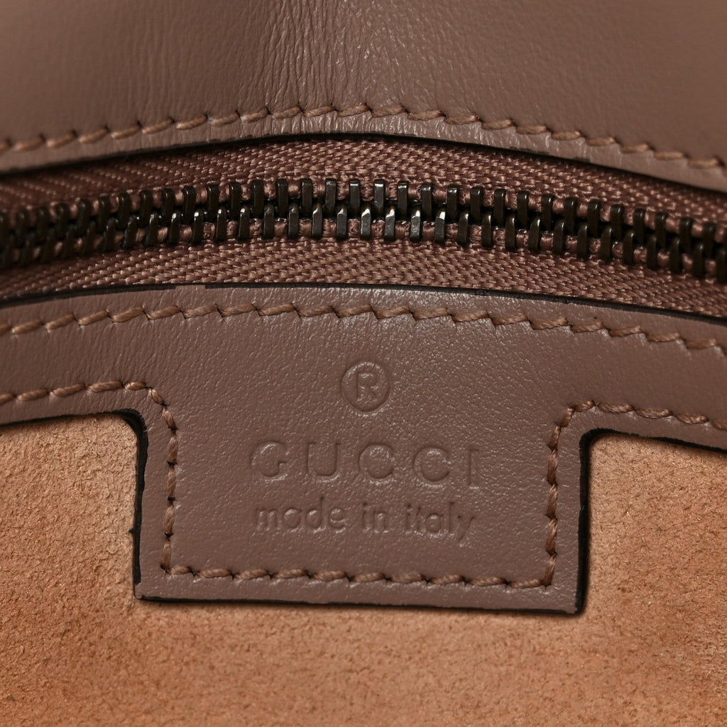 Gucci Calfskin Matelasse Small GG Marmont Shoulder Bag Porcelain Rose