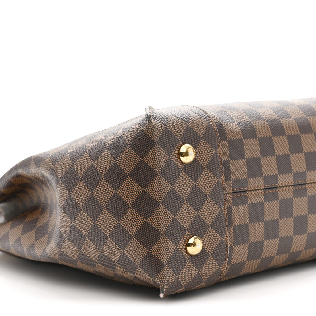 Louis Vuitton Damier Ebene Caissa Hobo Rose Ballerine