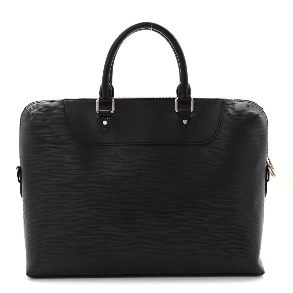 Louis Vuitton Epi Porte-Documents Jour Briefcase Black