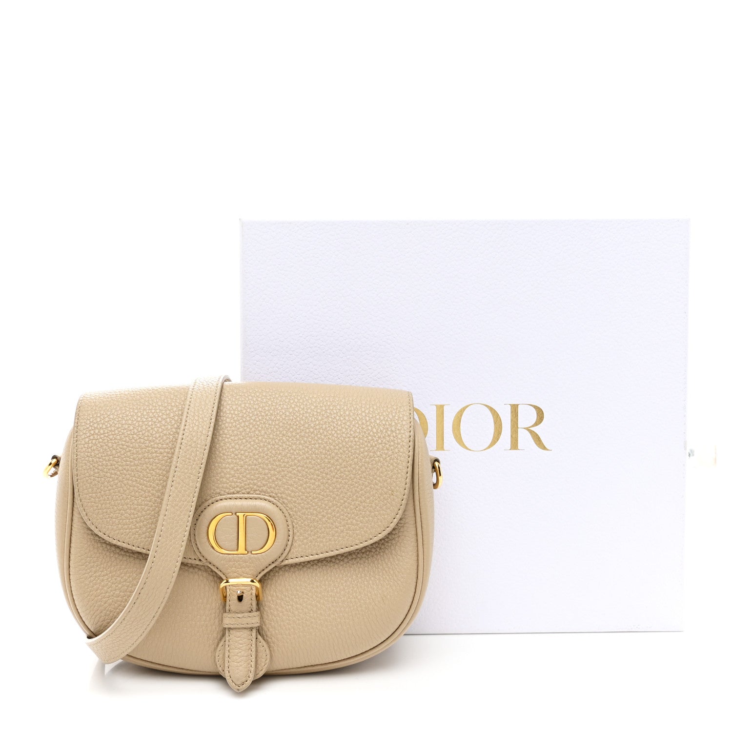 Christian Dior Grained Calfskin Medium Bobby Flap Corda