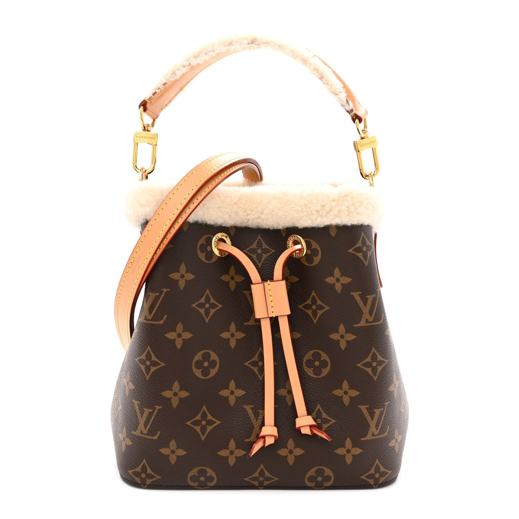 Louis Vuitton Monogram Shearling Cozygram Neonoe BB