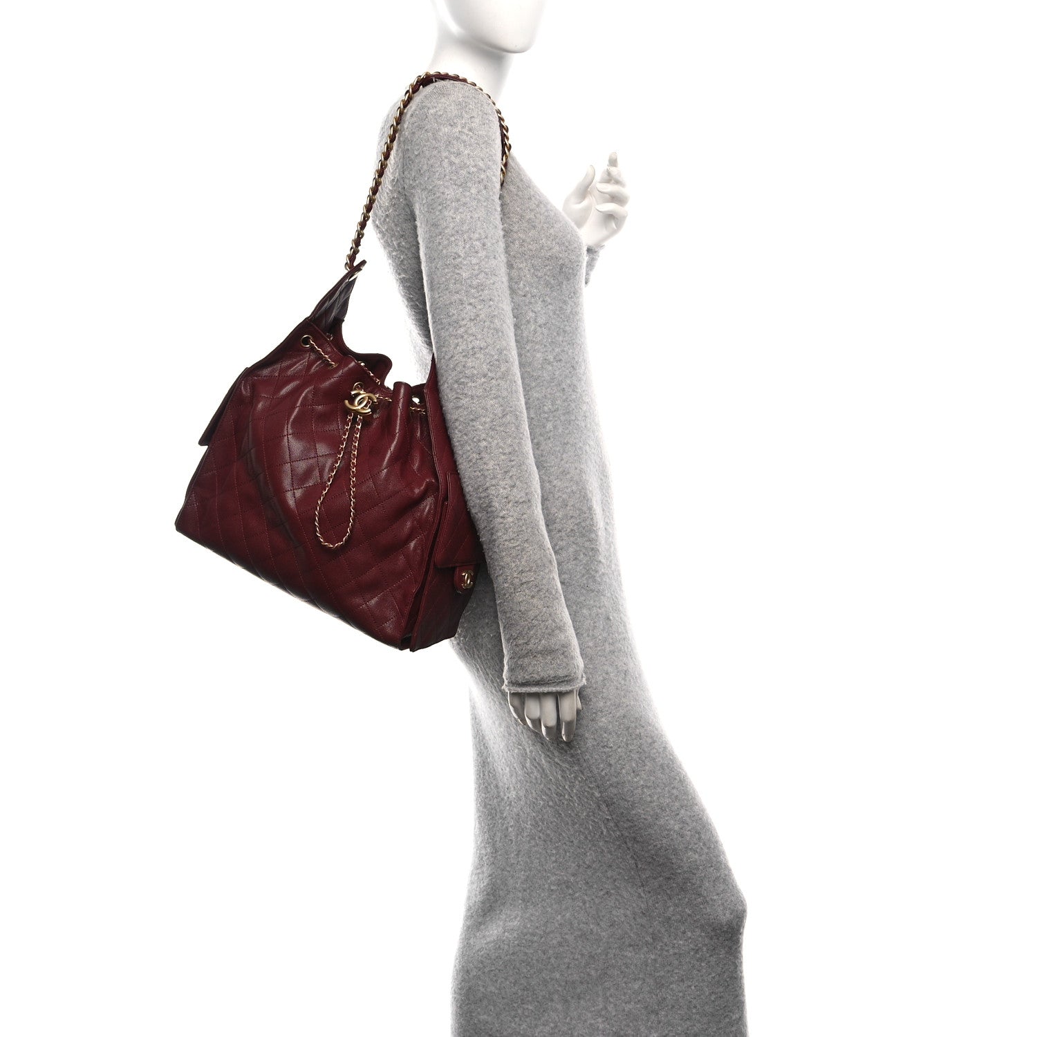 Chanel Caviar Quilted Medium Chanel 25 Handbag Burgundy