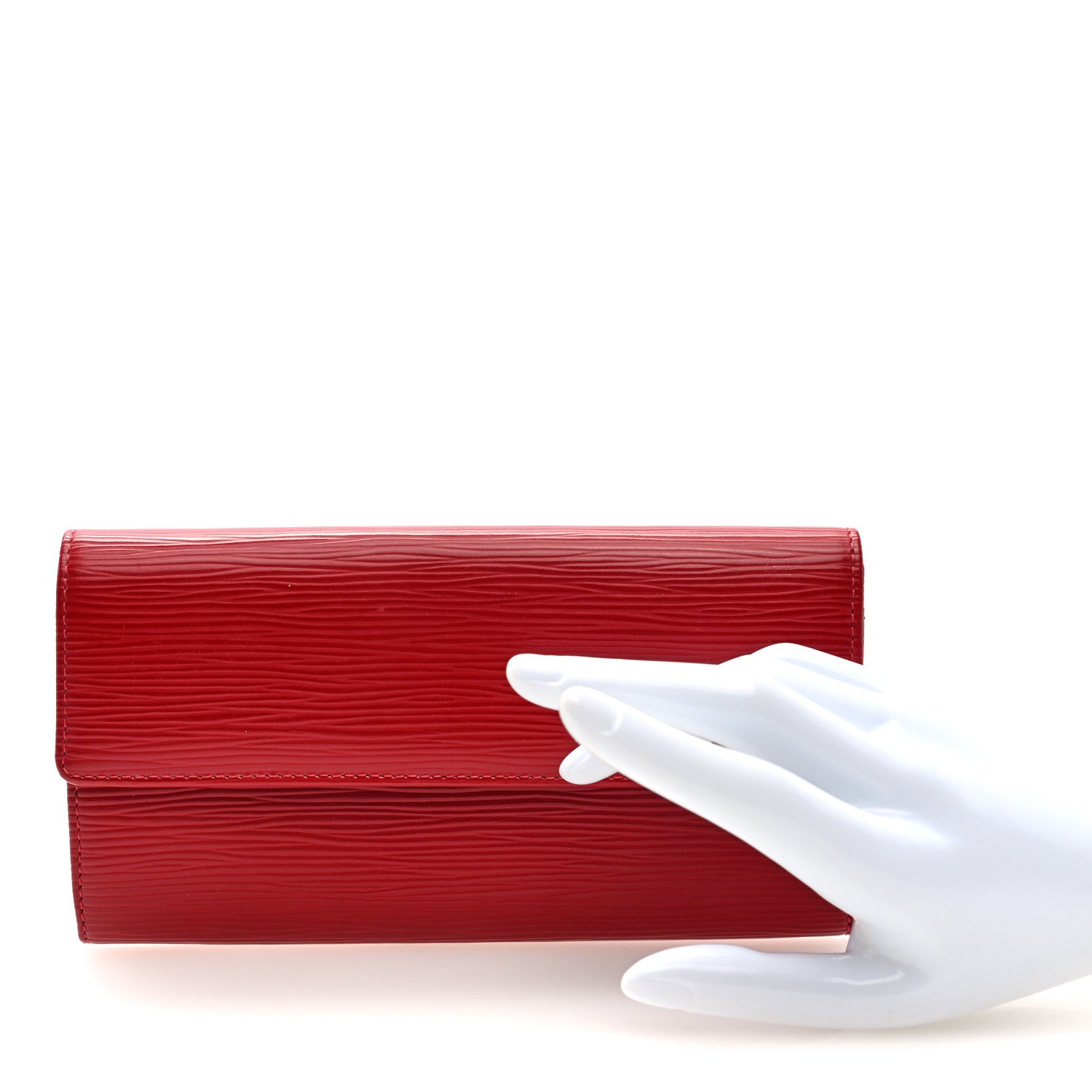 Louis Vuitton Epi Sarah Wallet Castillan Red