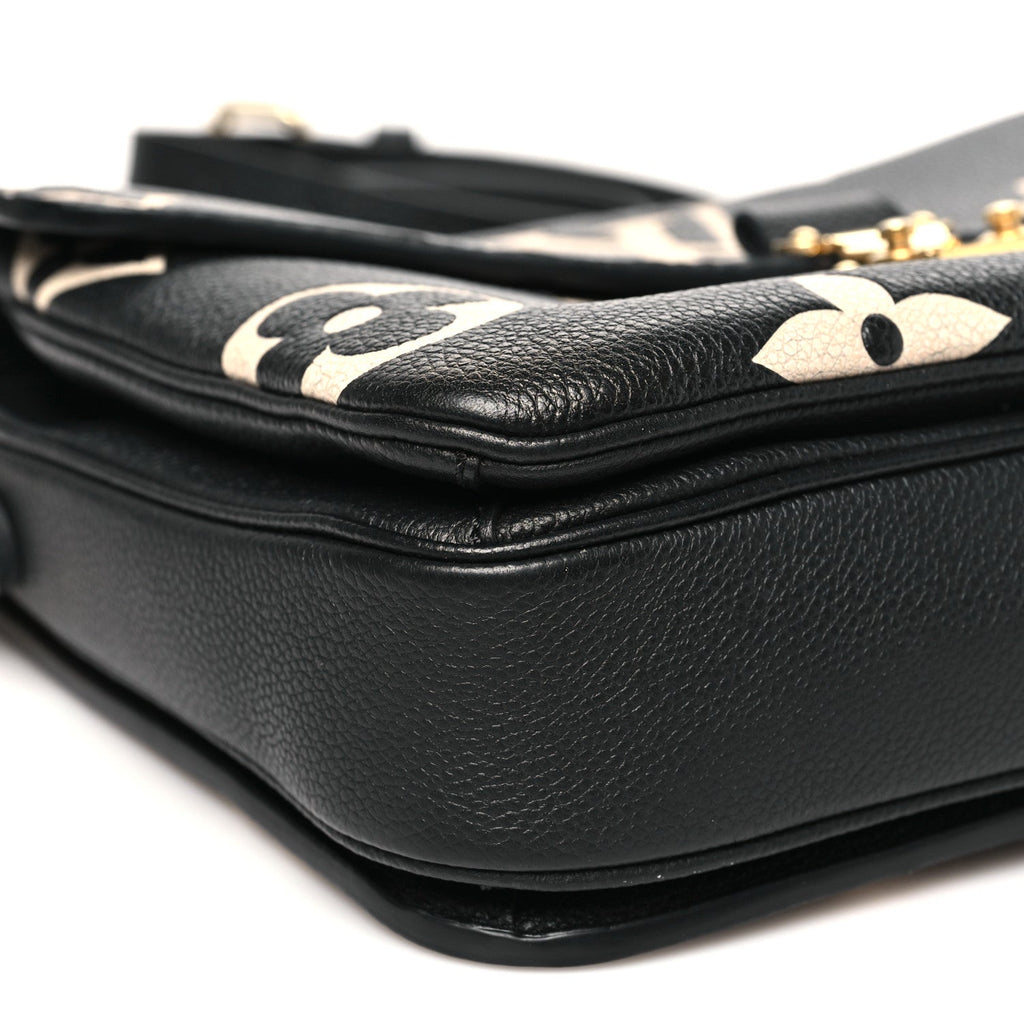Louis Vuitton Empreinte Monogram Giant Pochette Metis Black Beige